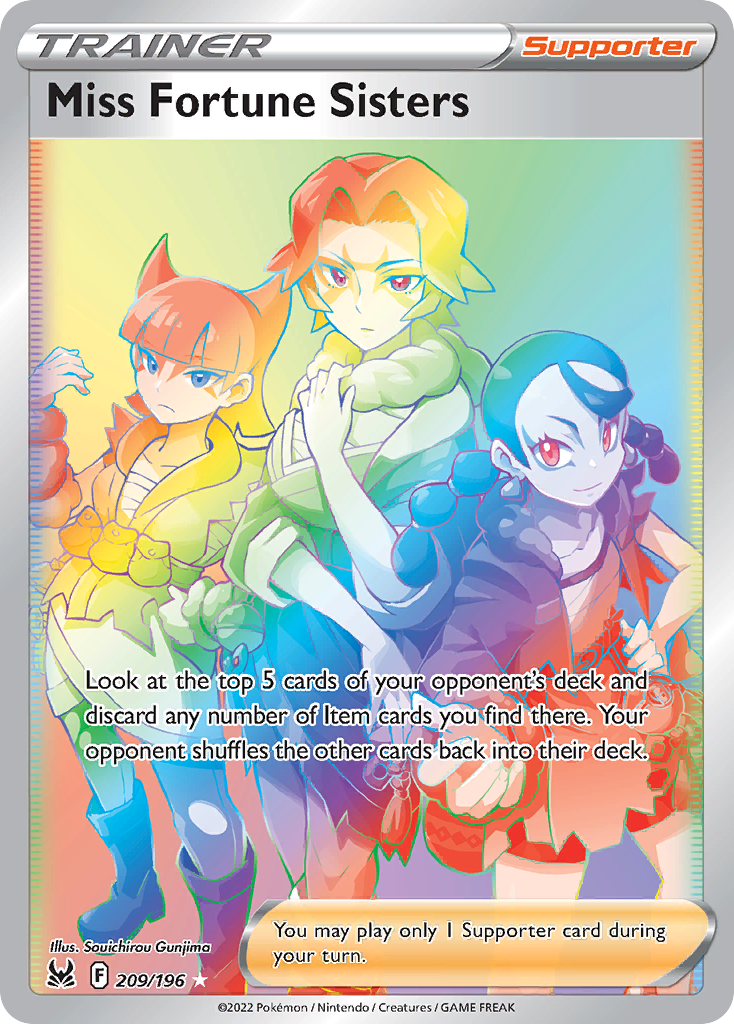 Miss Fortune Sisters 209/196 Lost Origin English card