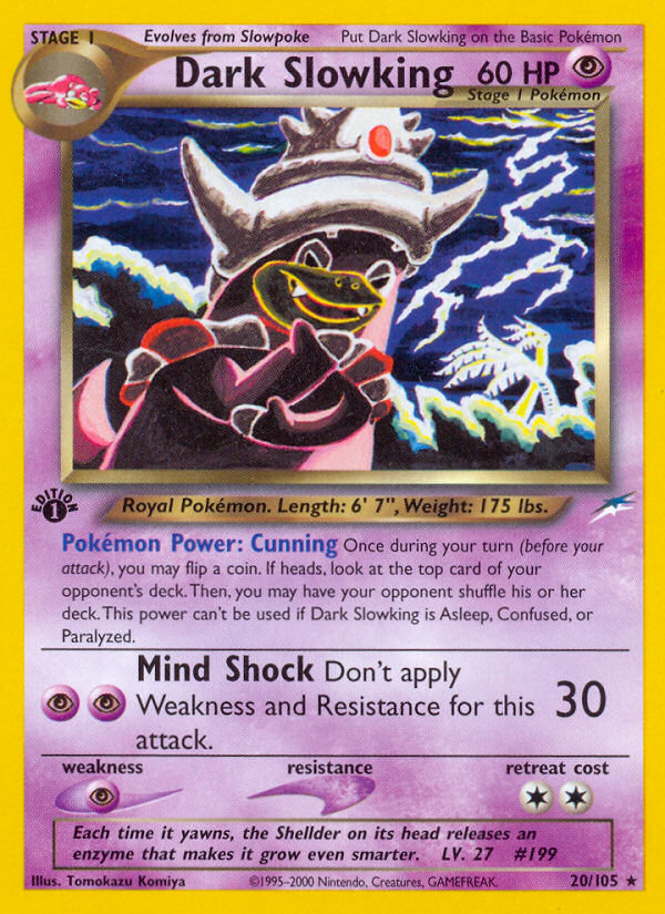 Dark Slowking 20/105 Neo Destiny English Pokemon card
