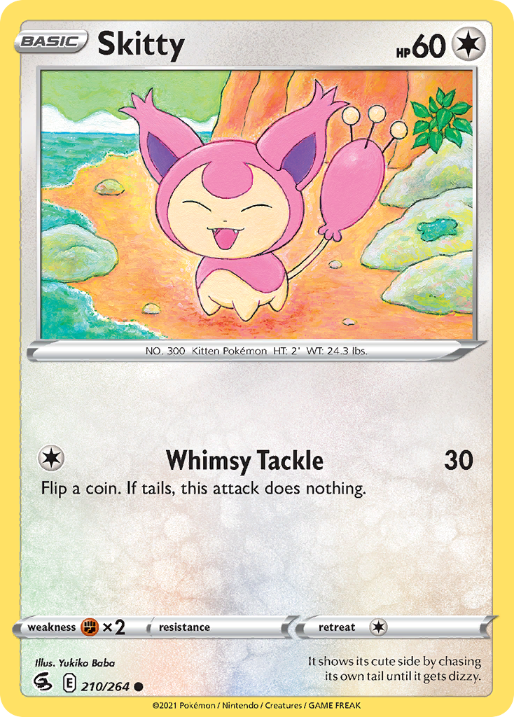 Skitty 210/264 Fusion Strike English Pokémon card