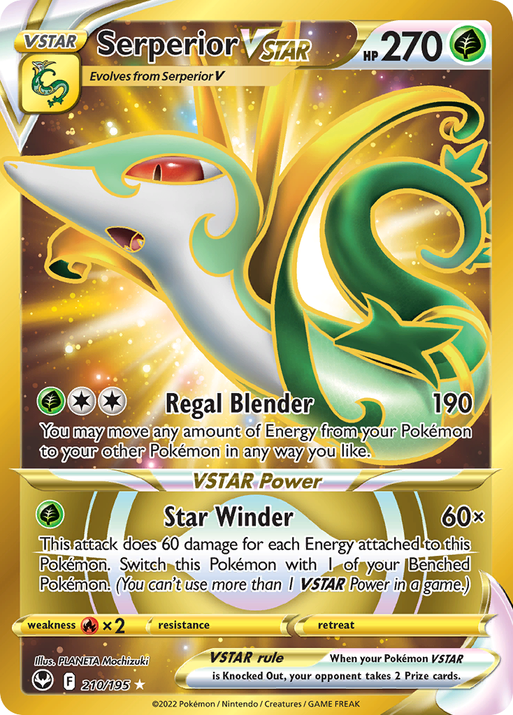 Serperior VSTAR 210/195 Silver Tempest English card
