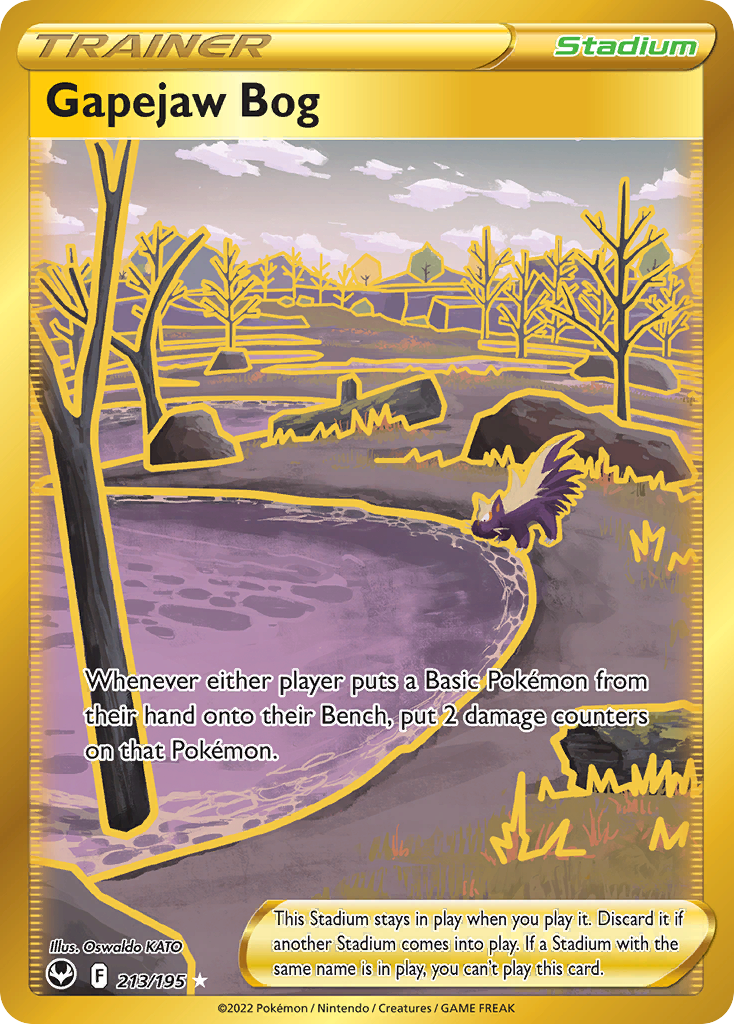 Gapejaw Bog 213/195 Silver Tempest English Pokémon card