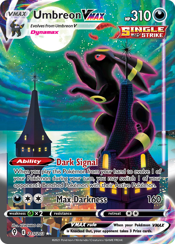 Umbreon VMAX 215/203 Evolving Skies English Pokemon card