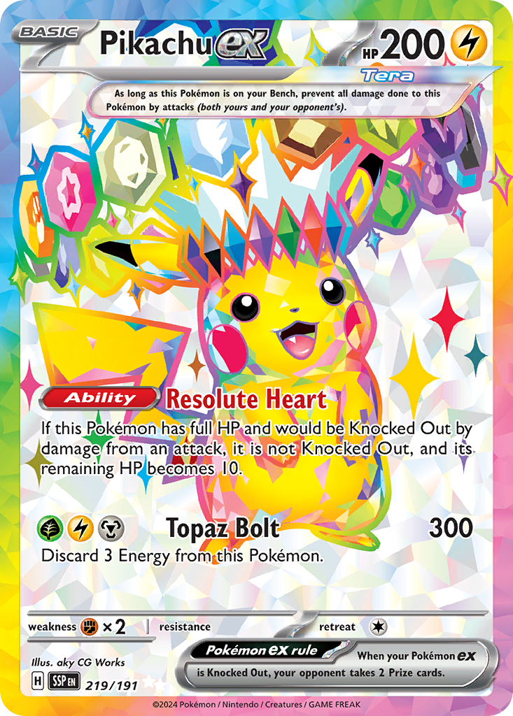 Pikachu ex - Surging Sparks #219/191