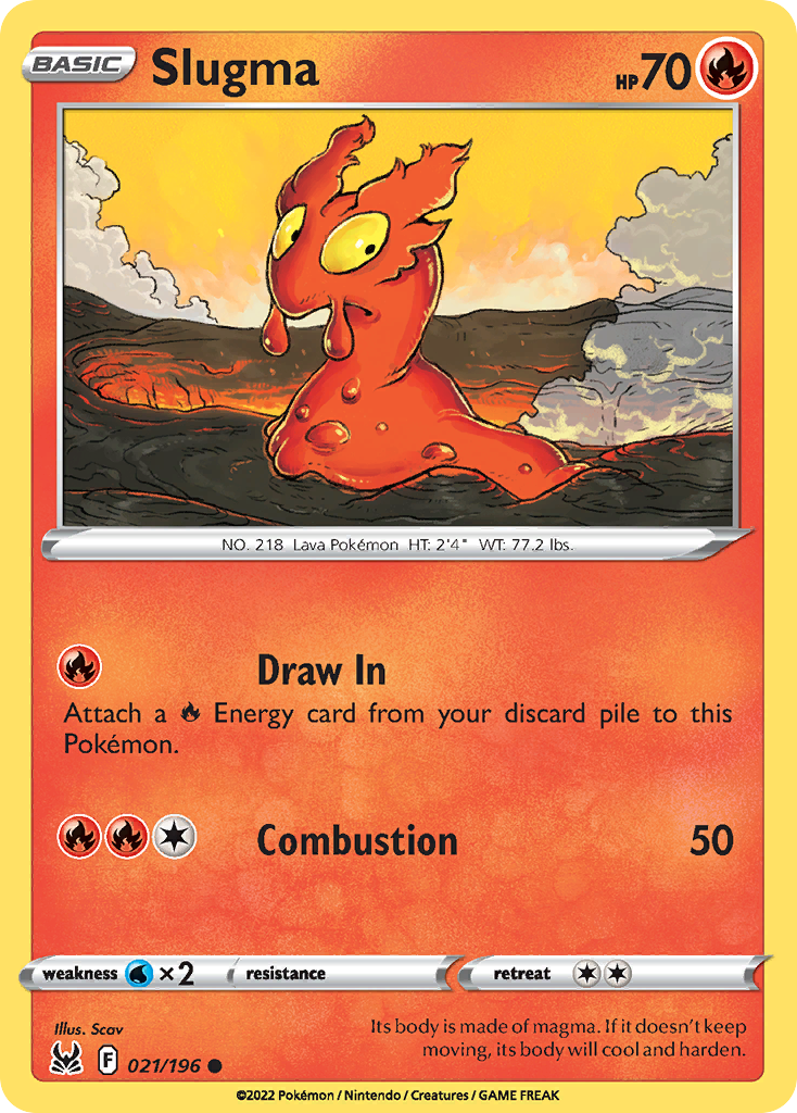 Slugma 21/196 Lost Origin English card