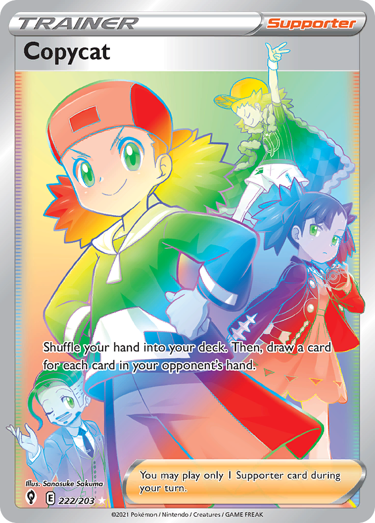 Copycat 222/203 Evolving Skies English Pokemon card