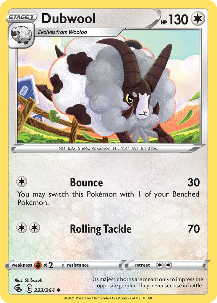 Dubwool 223/264 Fusion Strike English card