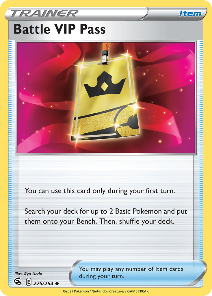 Battle VIP Pass 225/264 Fusion Strike English Pokémon card