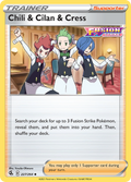 Chili & Cilan & Cress 227/264 Fusion Strike English Pokémon card