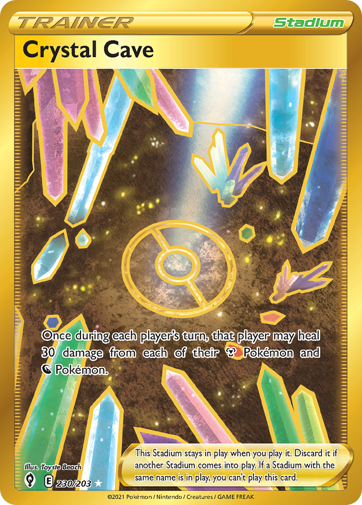 Crystal Cave 230/203 Evolving Skies English Pokemon card