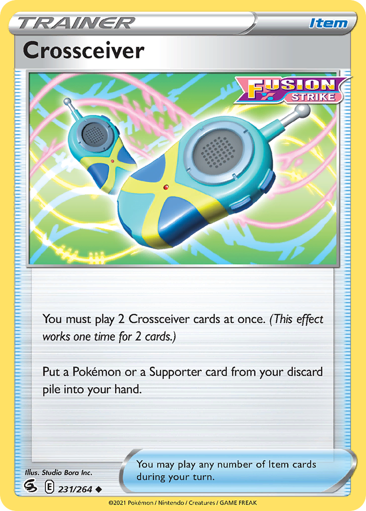 Crossceiver 231/264 Fusion Strike English Pokémon card