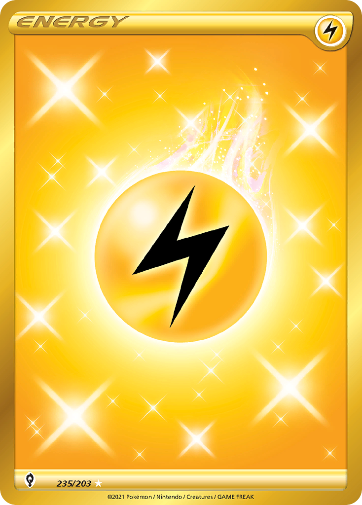 Lightning Energy 235/203 Evolving Skies English Pokemon card