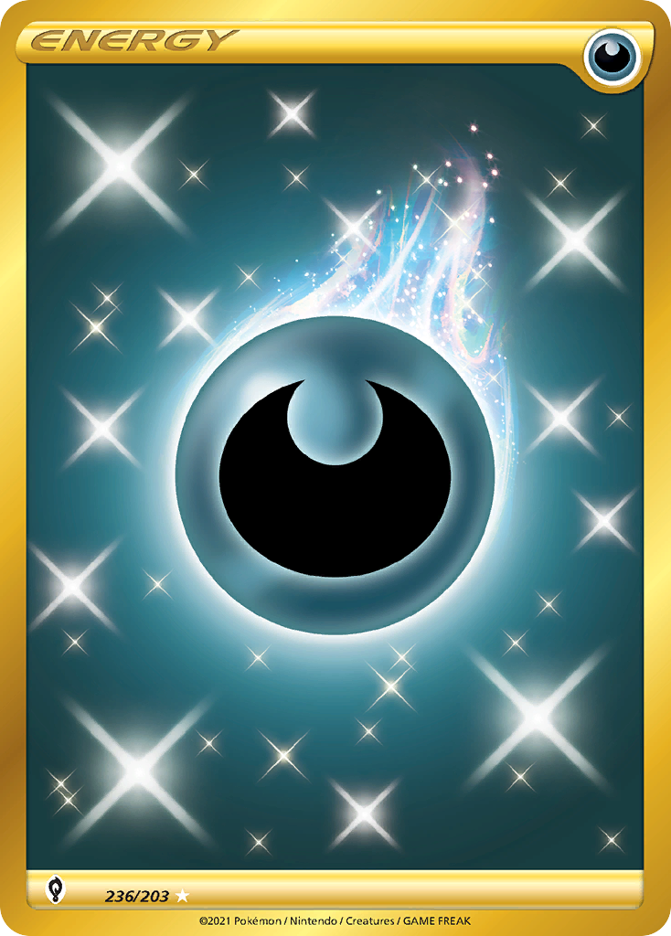 Darkness Energy 236/203 Evolving Skies English Pokemon card