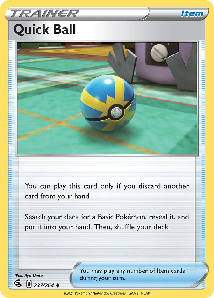 Quick Ball 237/264 Fusion Strike English Pokémon card