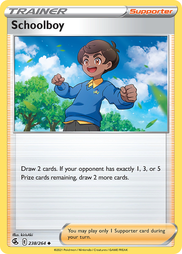 Schoolboy 238/264 Fusion Strike English Pokémon card