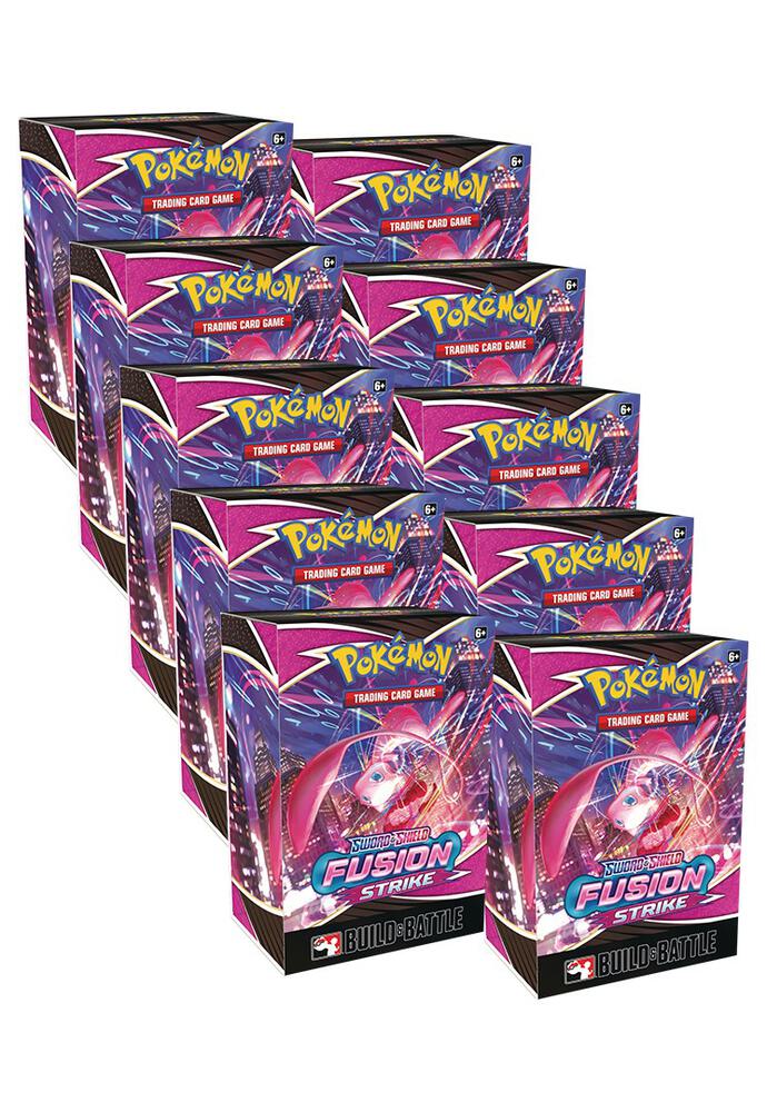 Pokémon TCG: Fusion Strike — Build & Battle Display — 10 Boxes factory sealed