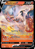 Reshiram V 24/195 Silver Tempest English card