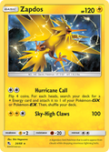 Zapdos 24/68 Hidden Fates English Pokémon card