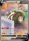 Sandaconda V 252/264 Fusion Strike English Pokémon card