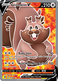 Greedent V 256/264 Fusion Strike English card