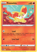 Fennekin 25/195 Silver Tempest English Pokémon card