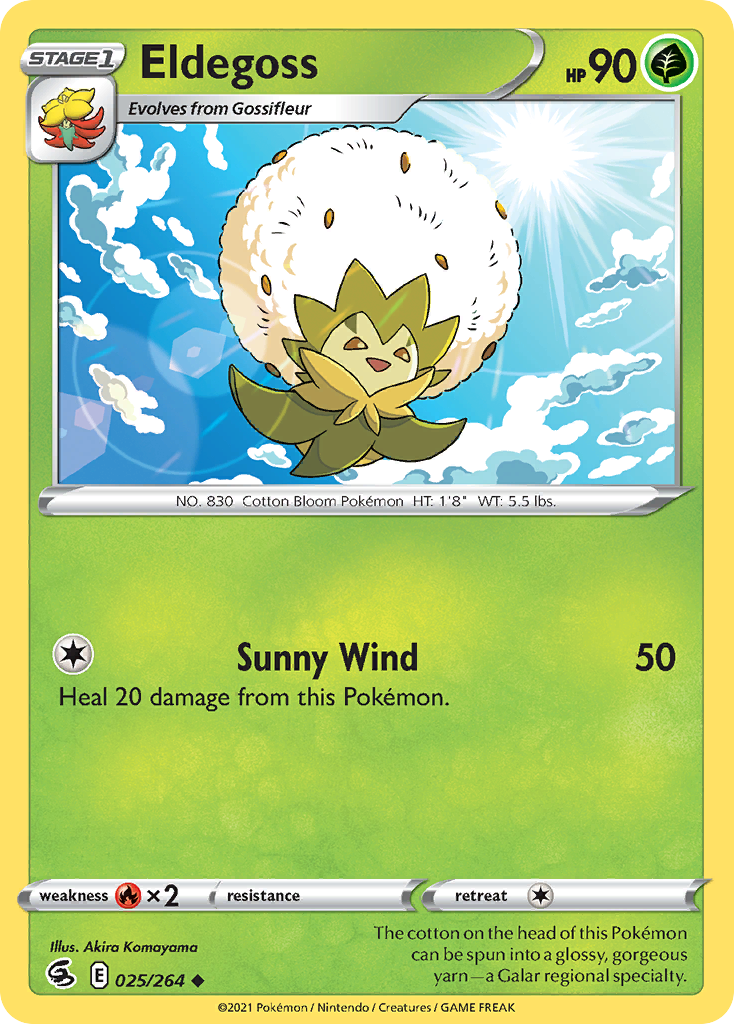 Eldegoss 25/264 Fusion Strike English Pokémon card