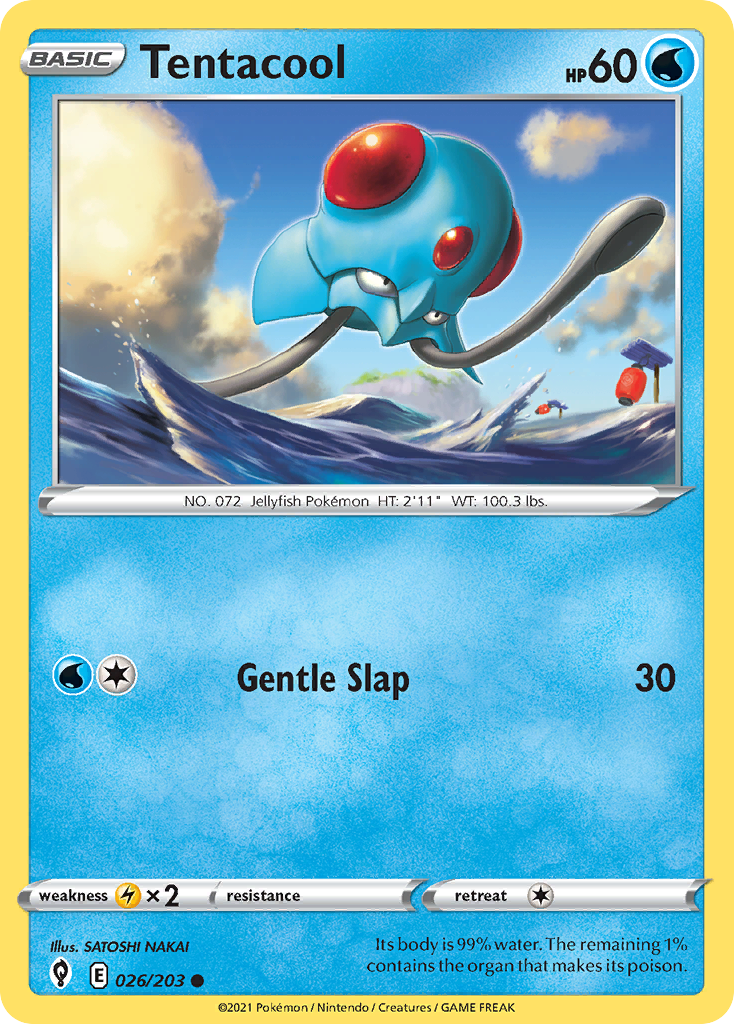 Tentacool 26/203 Evolving Skies English Pokemon card