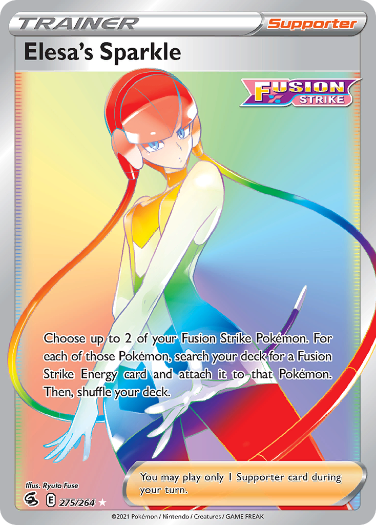 Elesa's Sparkle 275/264 Fusion Strike English Pokémon card