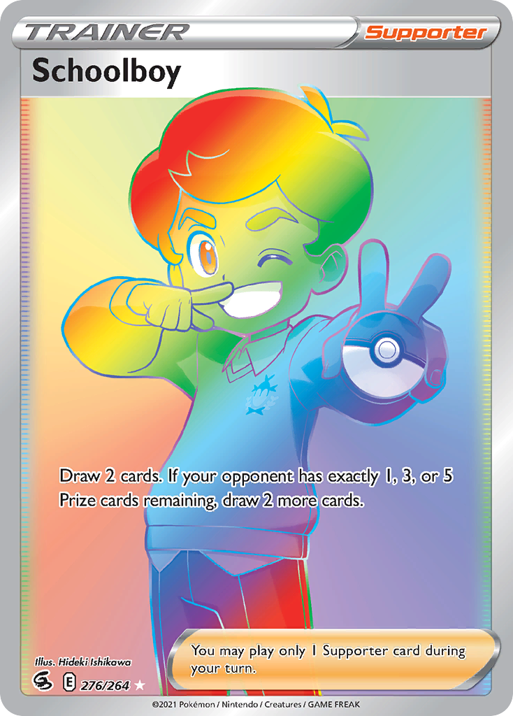 Schoolboy 276/264 Fusion Strike English Pokémon card