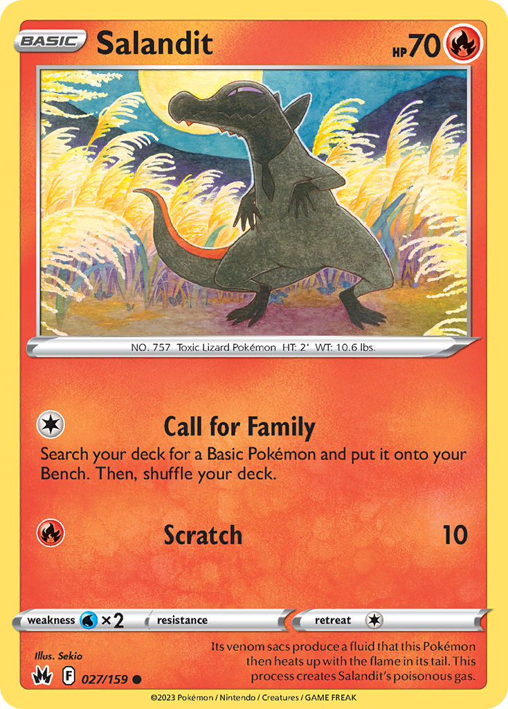 Salandit 27/159 Crown Zenith English card
