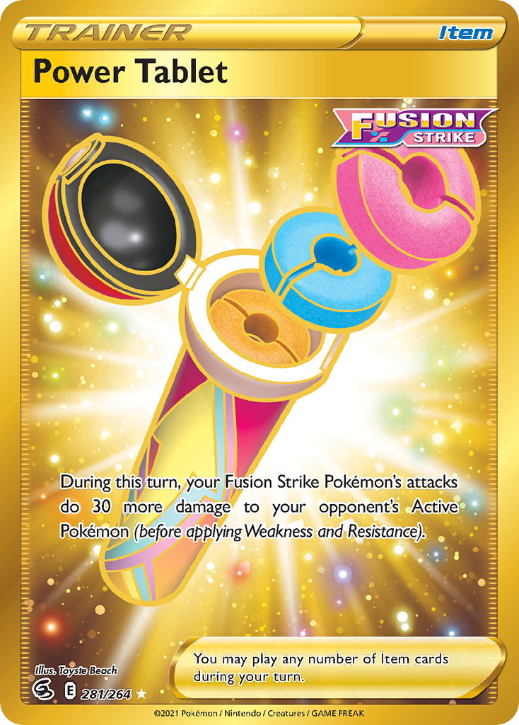 Power Tablet 281/264 Fusion Strike English Pokémon card
