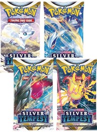 Silver Tempest Booster Pack Art Bundle — Set of 4 sealed Pokémon TCG product