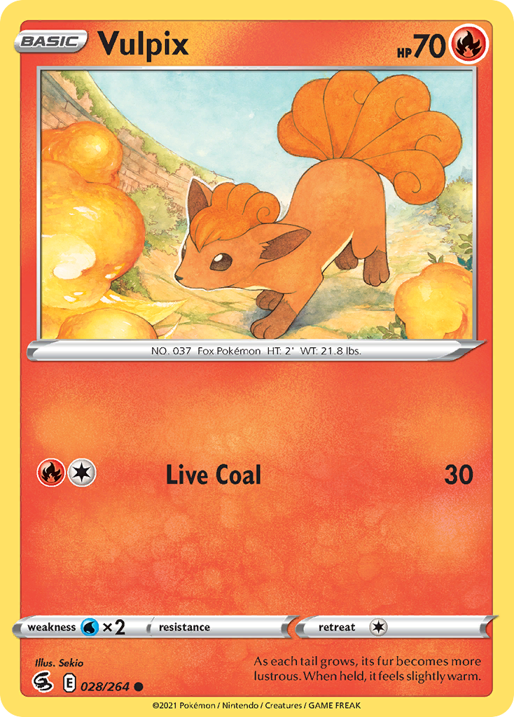 Vulpix 28/264 Fusion Strike English Pokémon card