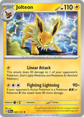Jolteon 29/131 Prismatic Evolutions English Pokémon card artwork
