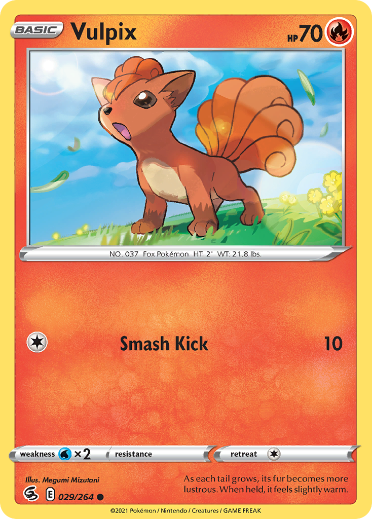 Vulpix 29/264 Fusion Strike English Pokémon card