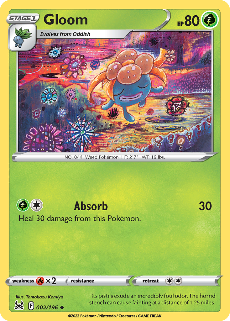 Gloom 2/196 Lost Origin English Pokémon card