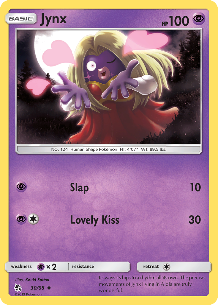 Jynx 30/68 Hidden Fates English Pokémon card