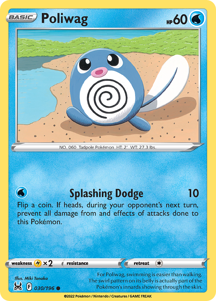 Poliwag 30/196 Lost Origin English Pokémon card