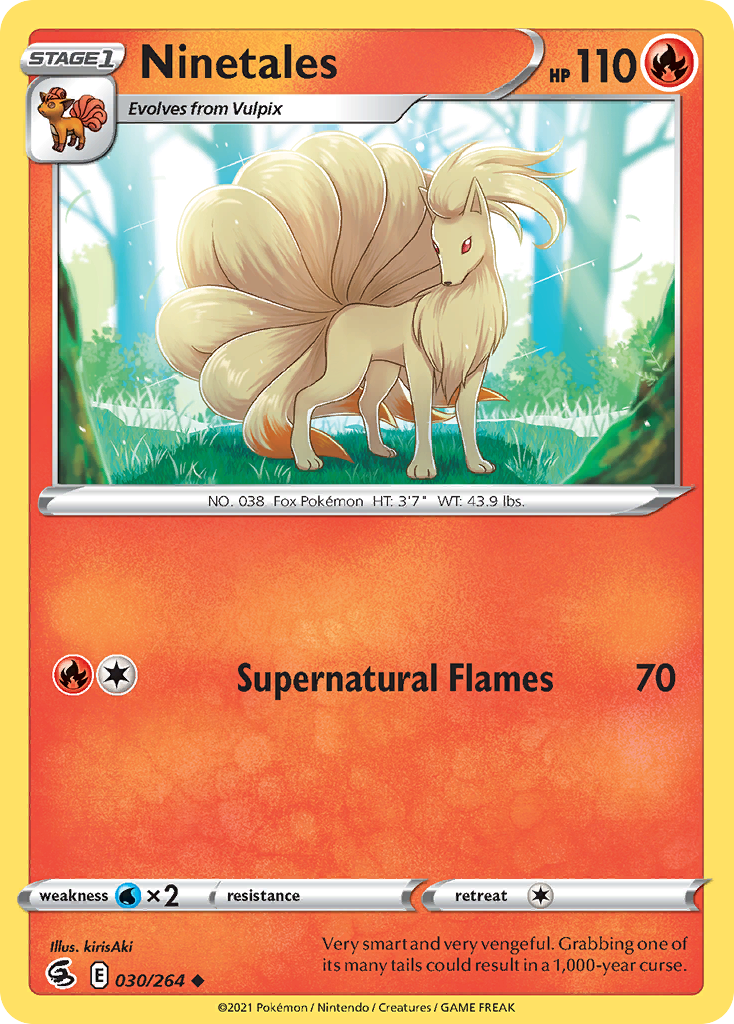 Ninetales 30/264 Fusion Strike English Pokémon card