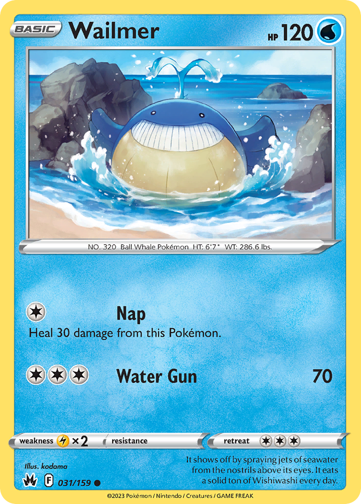 Wailmer 31/159 Crown Zenith English card
