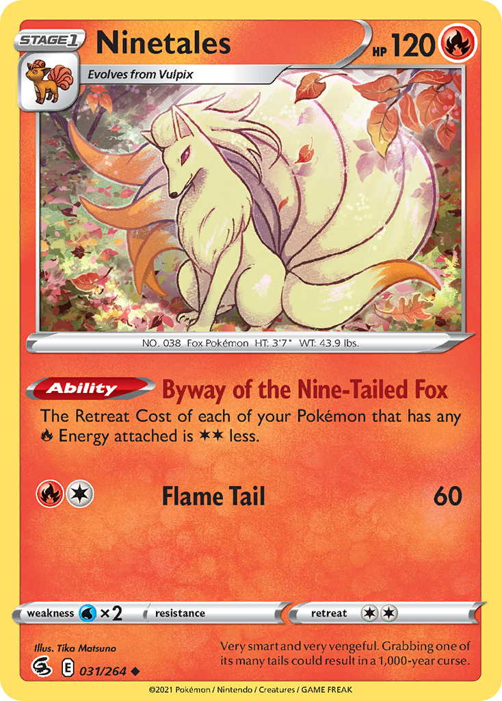 Ninetales 31/264 Fusion Strike English Pokémon card