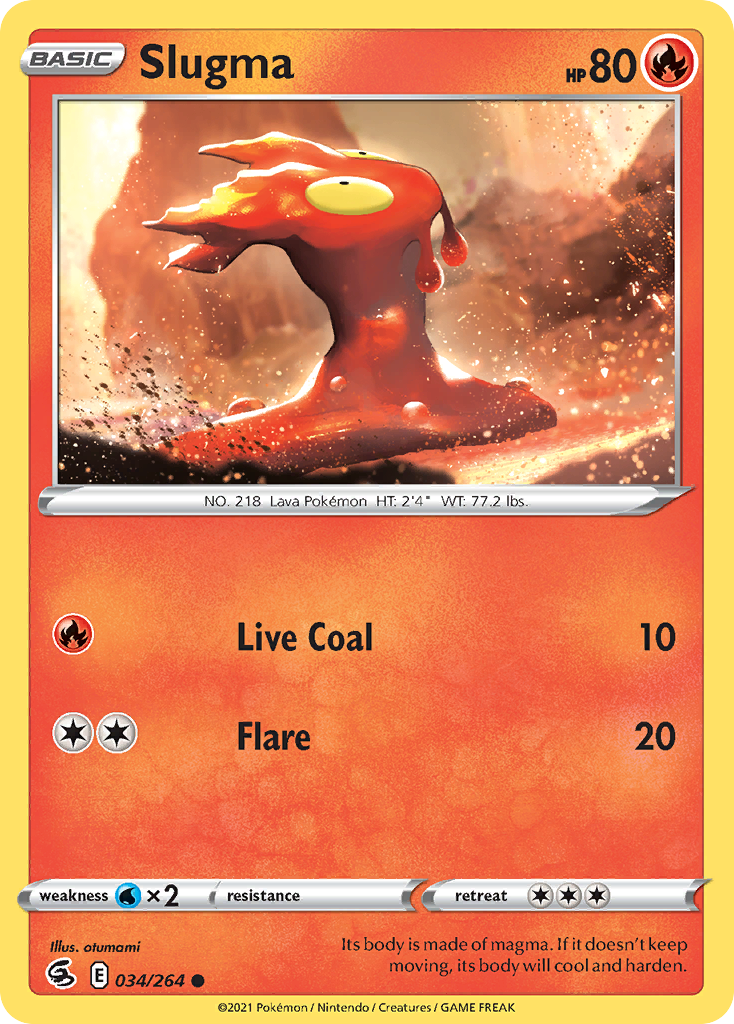 Slugma 34/264 Fusion Strike English card