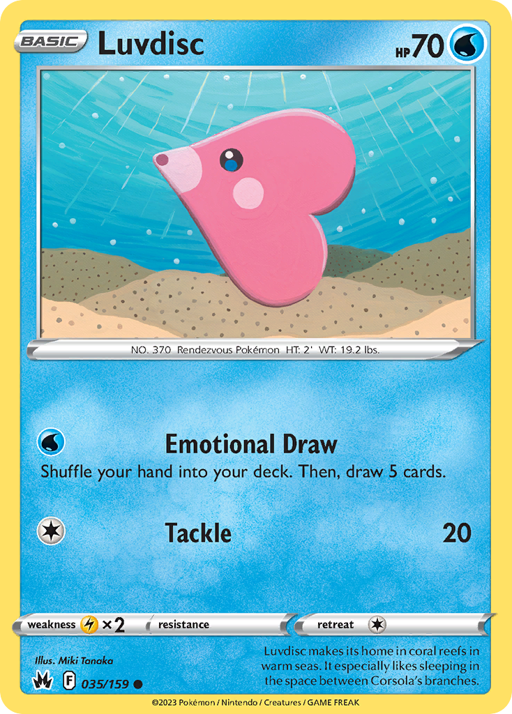 Luvdisc 35/159 Crown Zenith English card