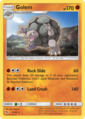 Golem 35/68 Hidden Fates English Pokémon card