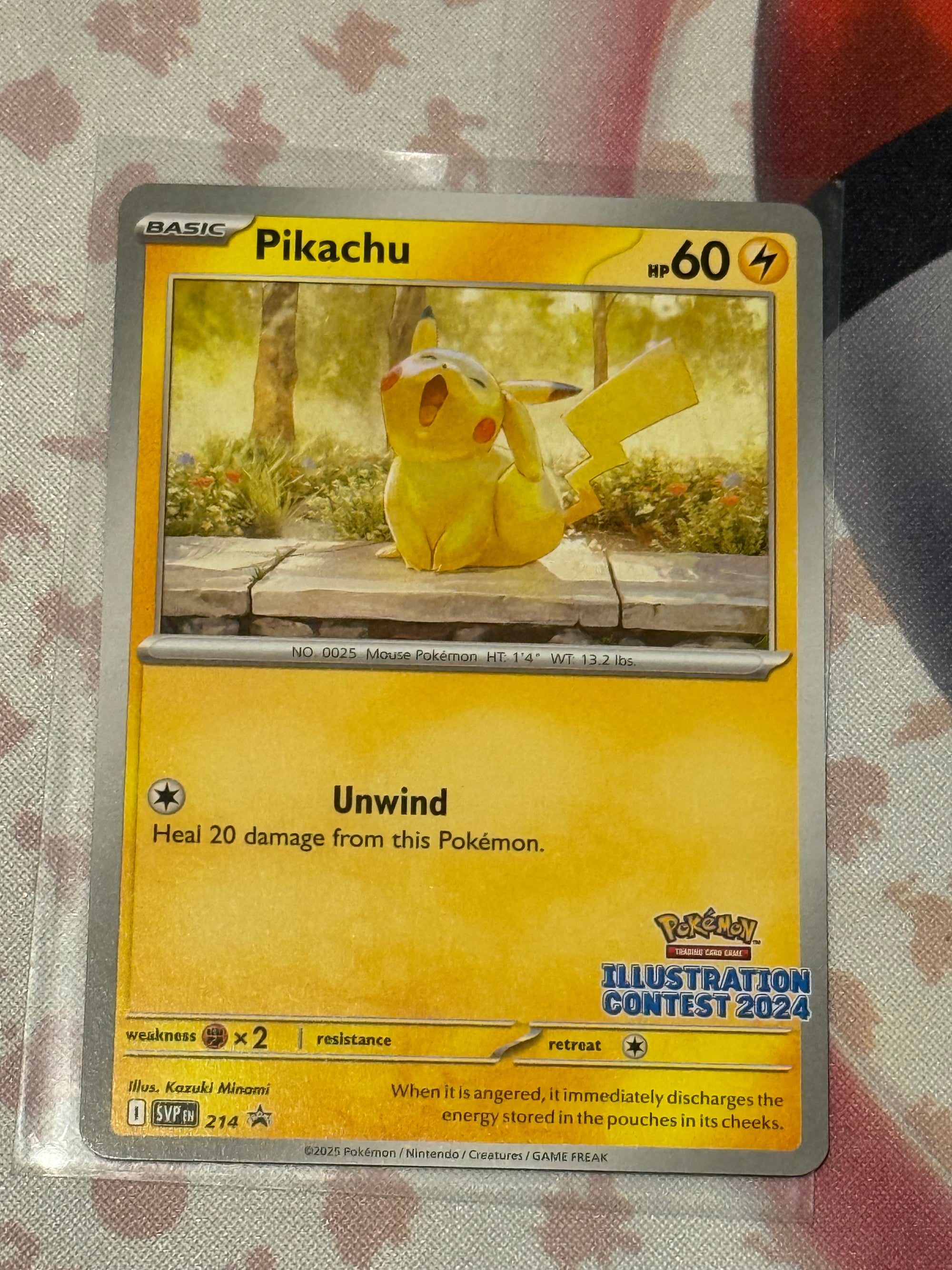 Pikachu (Illustration Contest 2024) - Scarlet & Violet Promo #214