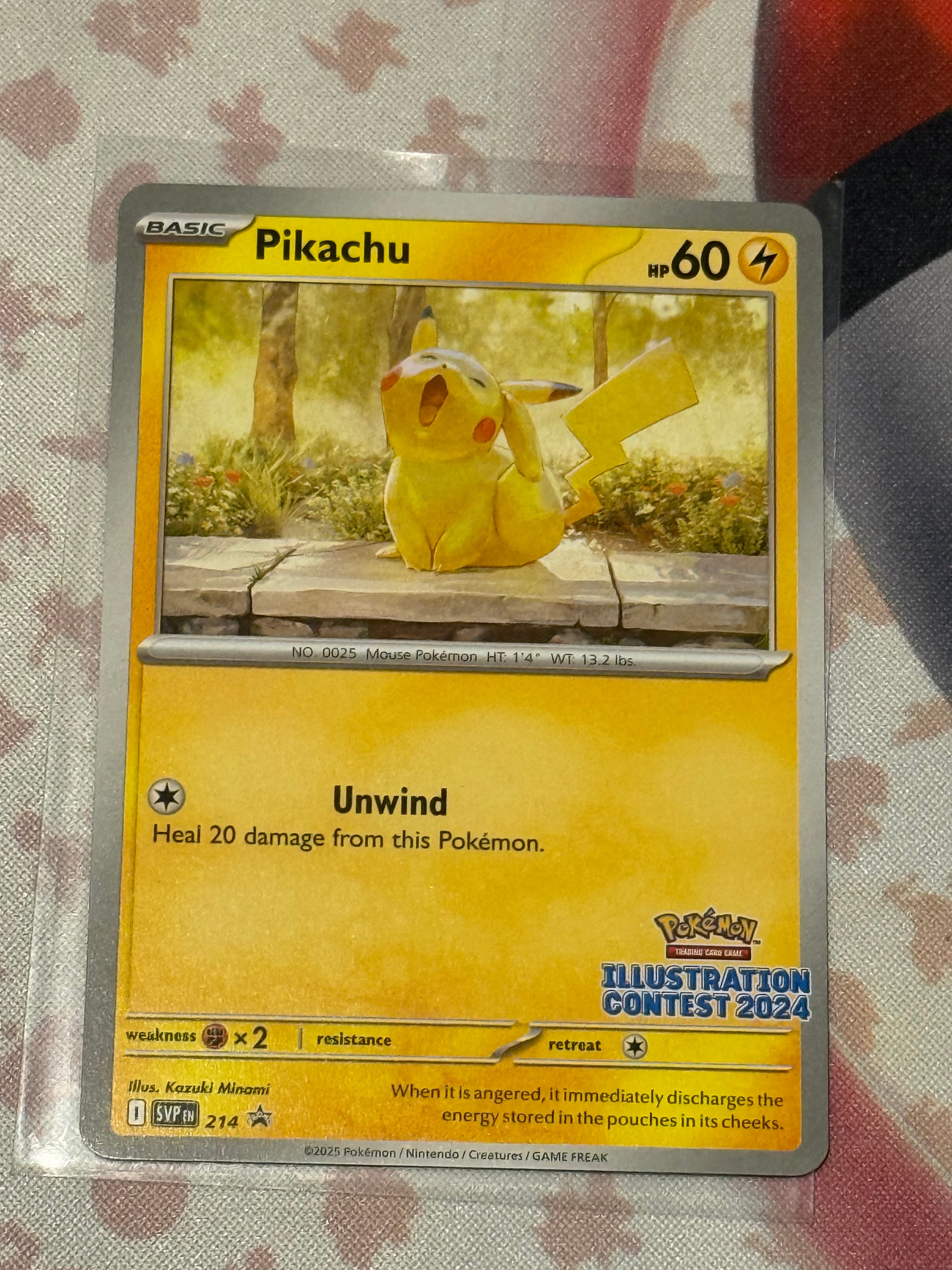Pikachu (Illustration Contest 2024) - Scarlet & Violet Promo #214