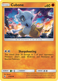 Cubone 37/68 Hidden Fates English Pokémon card