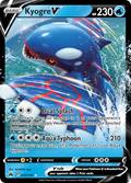 Kyogre V 37/159 Crown Zenith English card