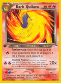 Dark Quilava 39/105 Neo Destiny English Pokemon card