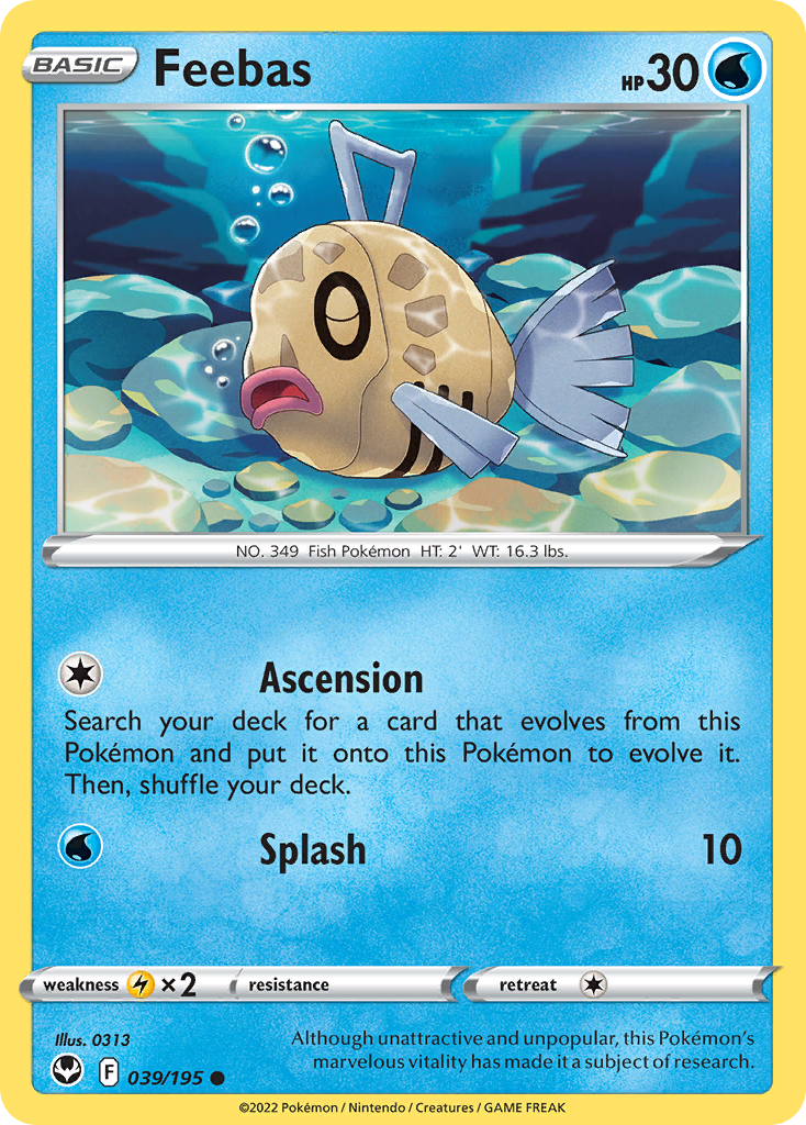 Feebas 39/195 Silver Tempest English card