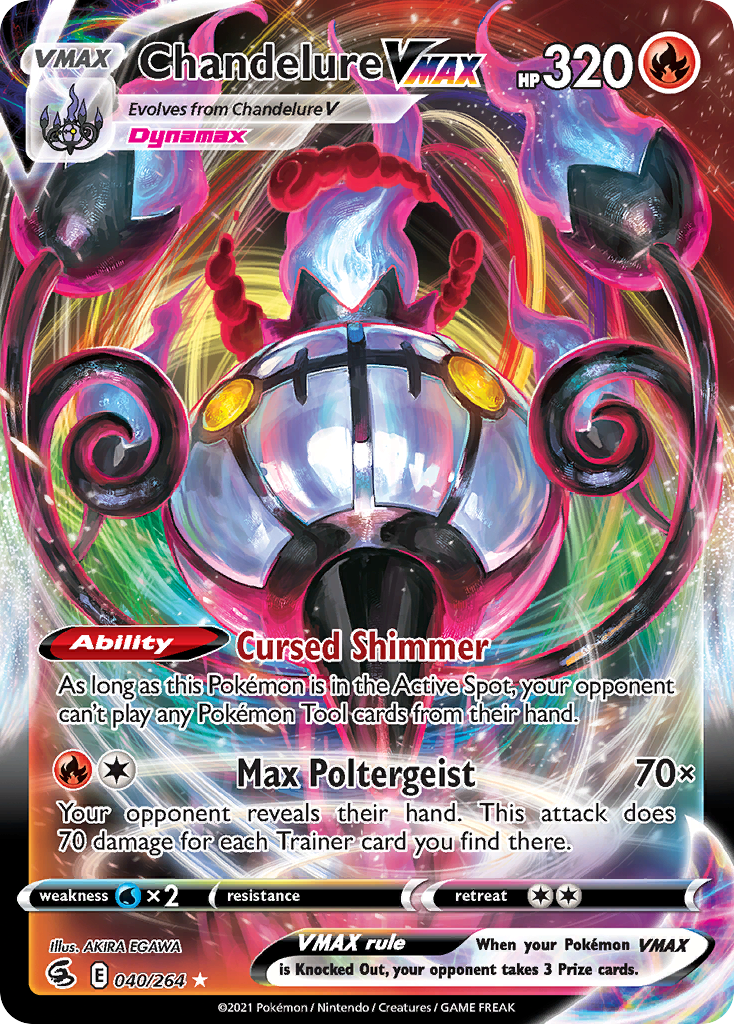 Chandelure VMAX 40/264 Fusion Strike English card